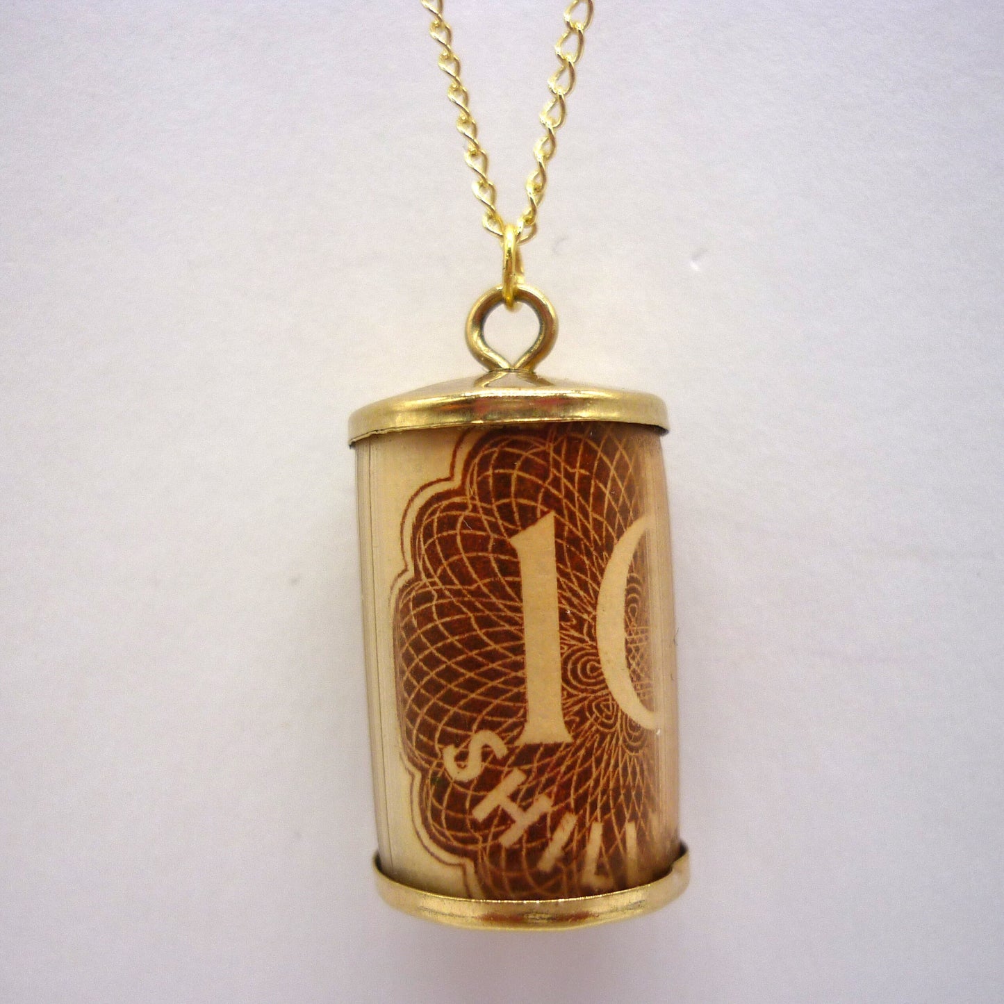 10 Shilling Note Charm Necklace