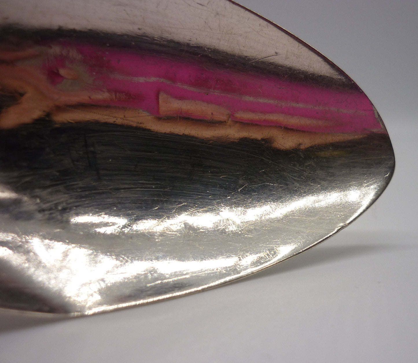 1789 Solid Silver Serving Spoon: Antique George III Old English Cutlery