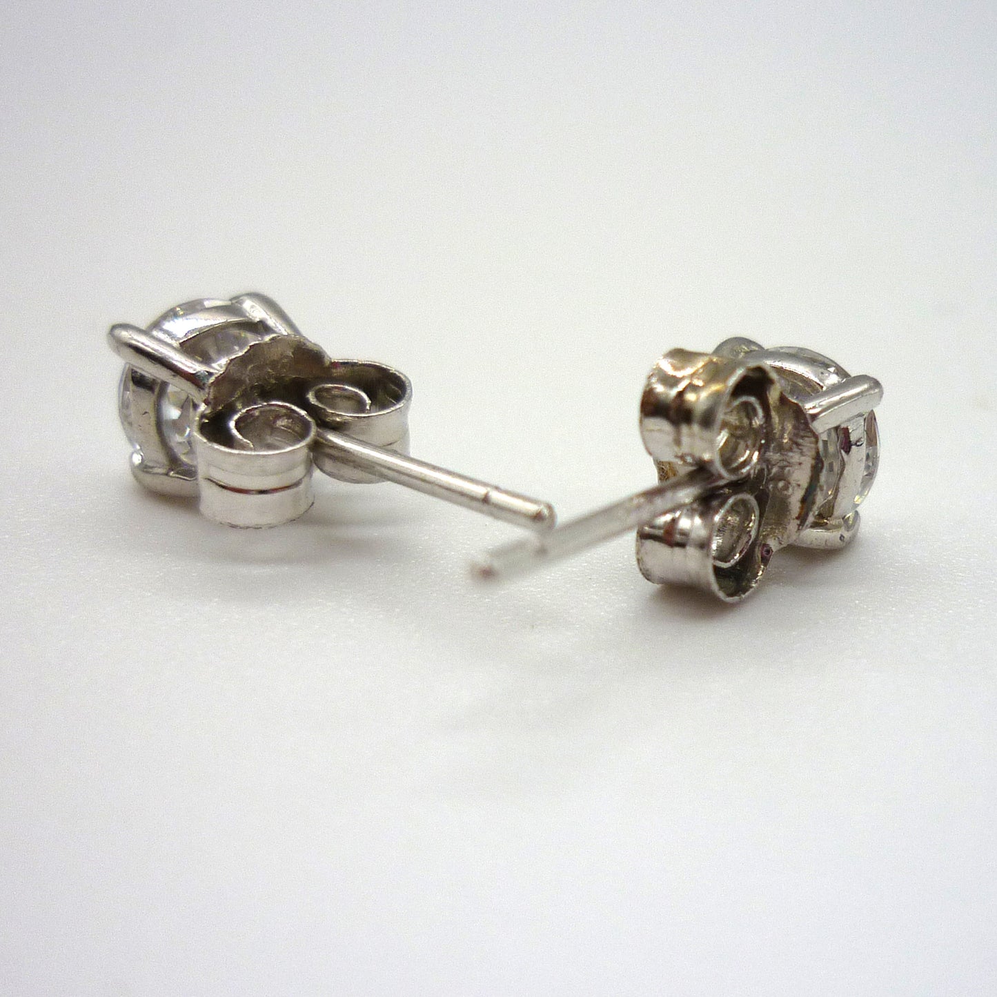 5mm CZ Silver Stud Earrings