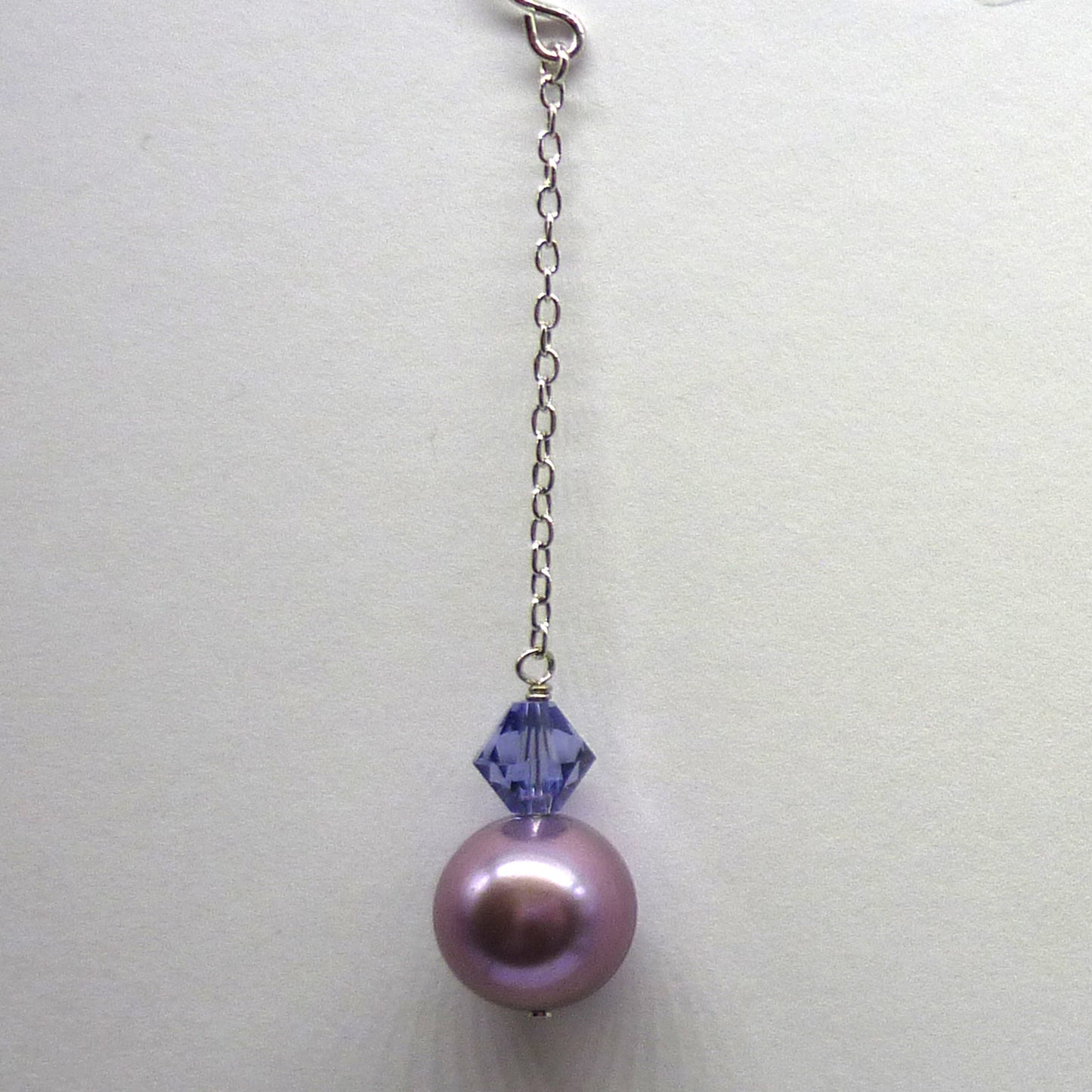 Long Chain & Bead Dangle Earrings