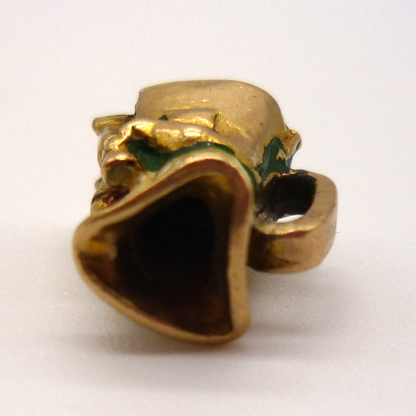 Vintage Gold Toby Jug Charm Necklace