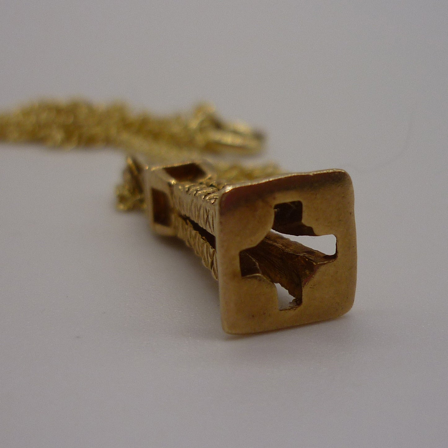 Vintage Gold Blackpool Tower Charm Necklace