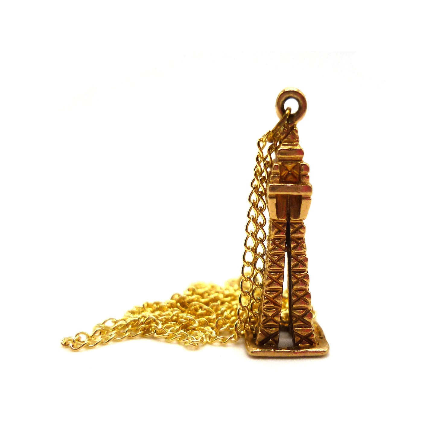 Vintage Gold Blackpool Tower Charm Necklace