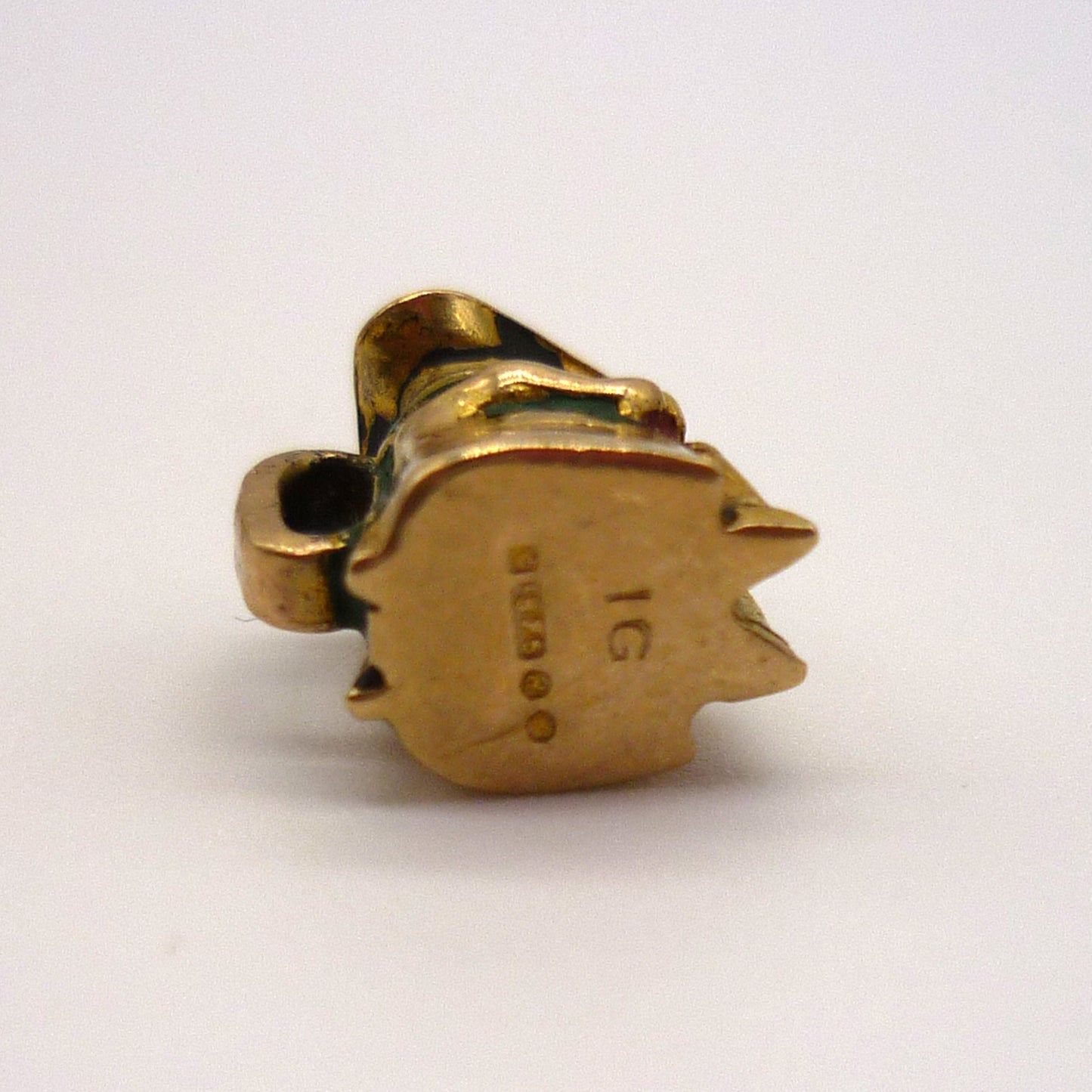 Vintage Gold Toby Jug Charm Necklace