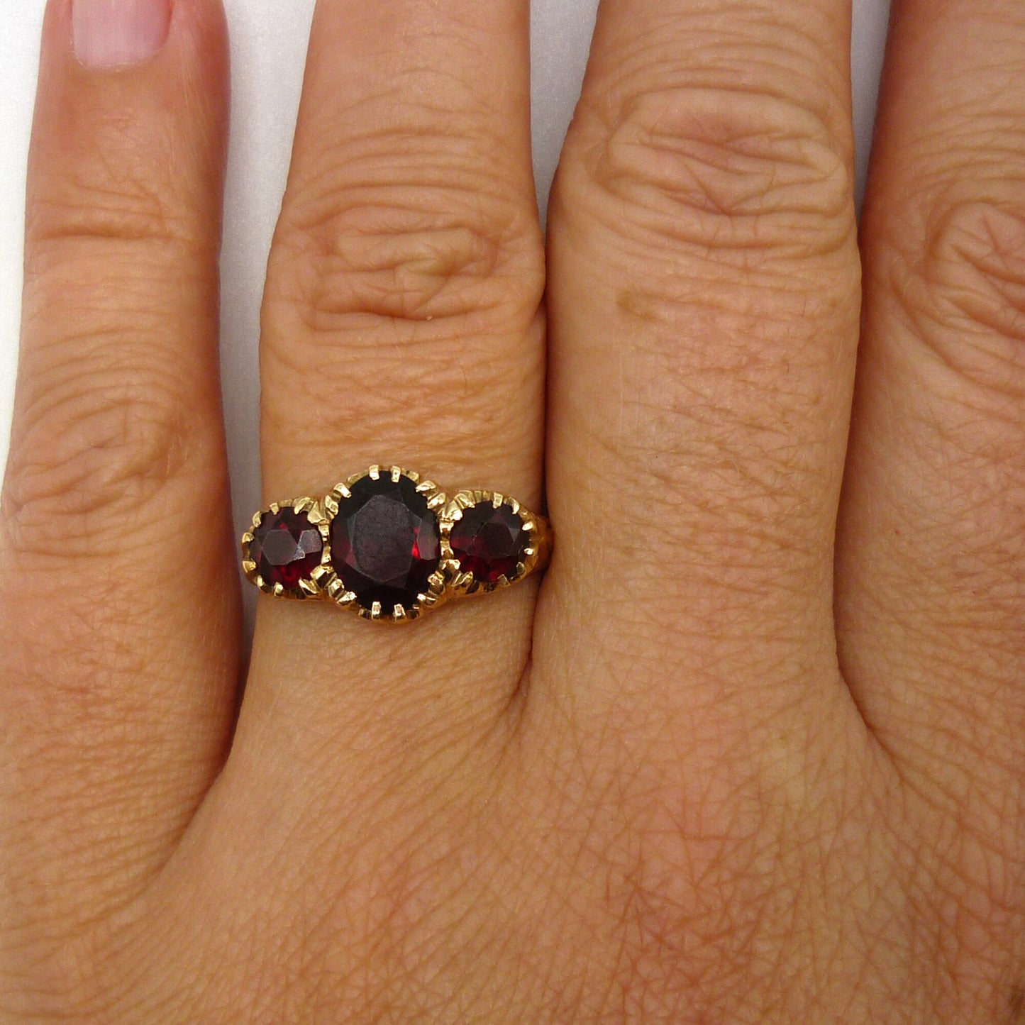 Garnet Ring Size 6.75