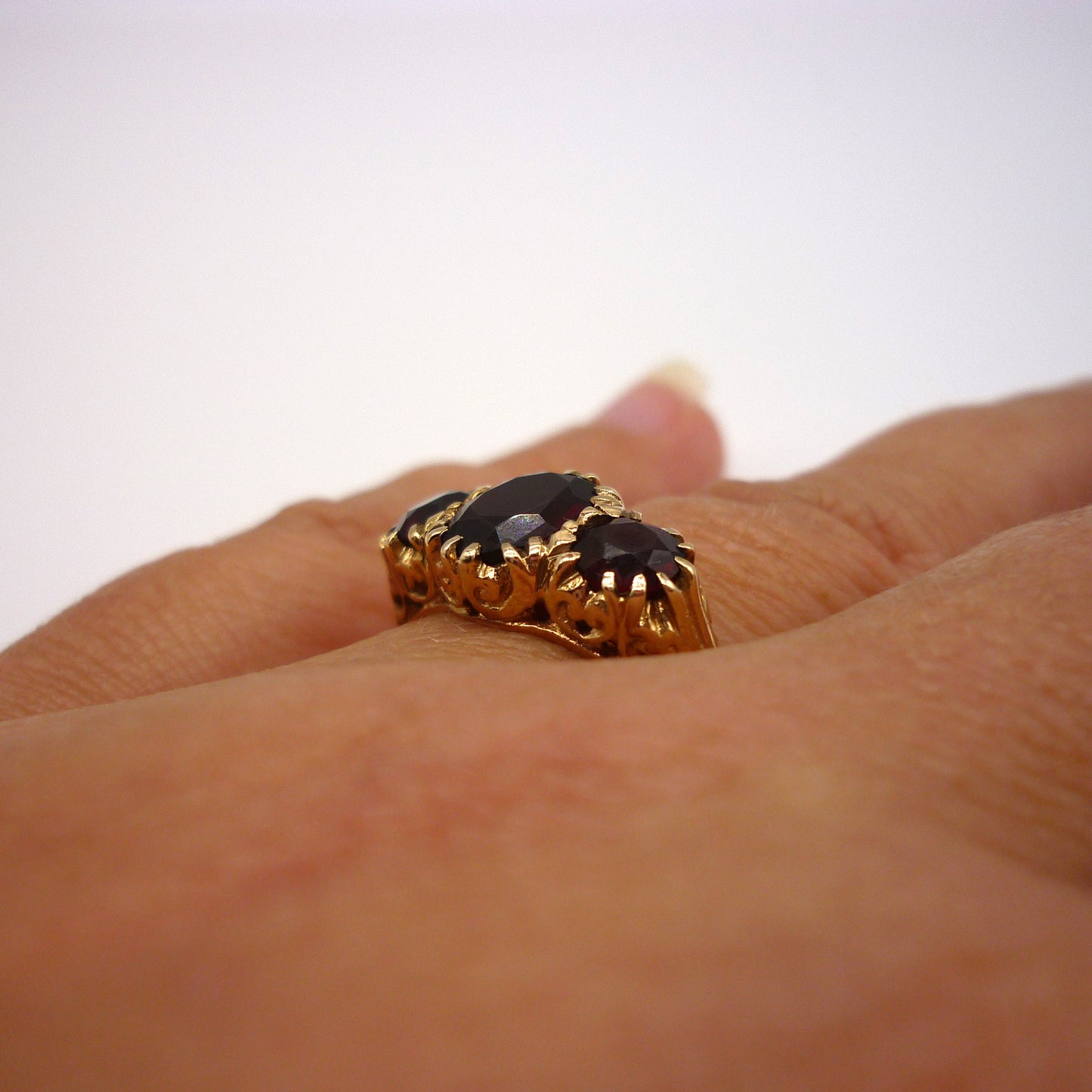 Garnet Ring Size 6.75