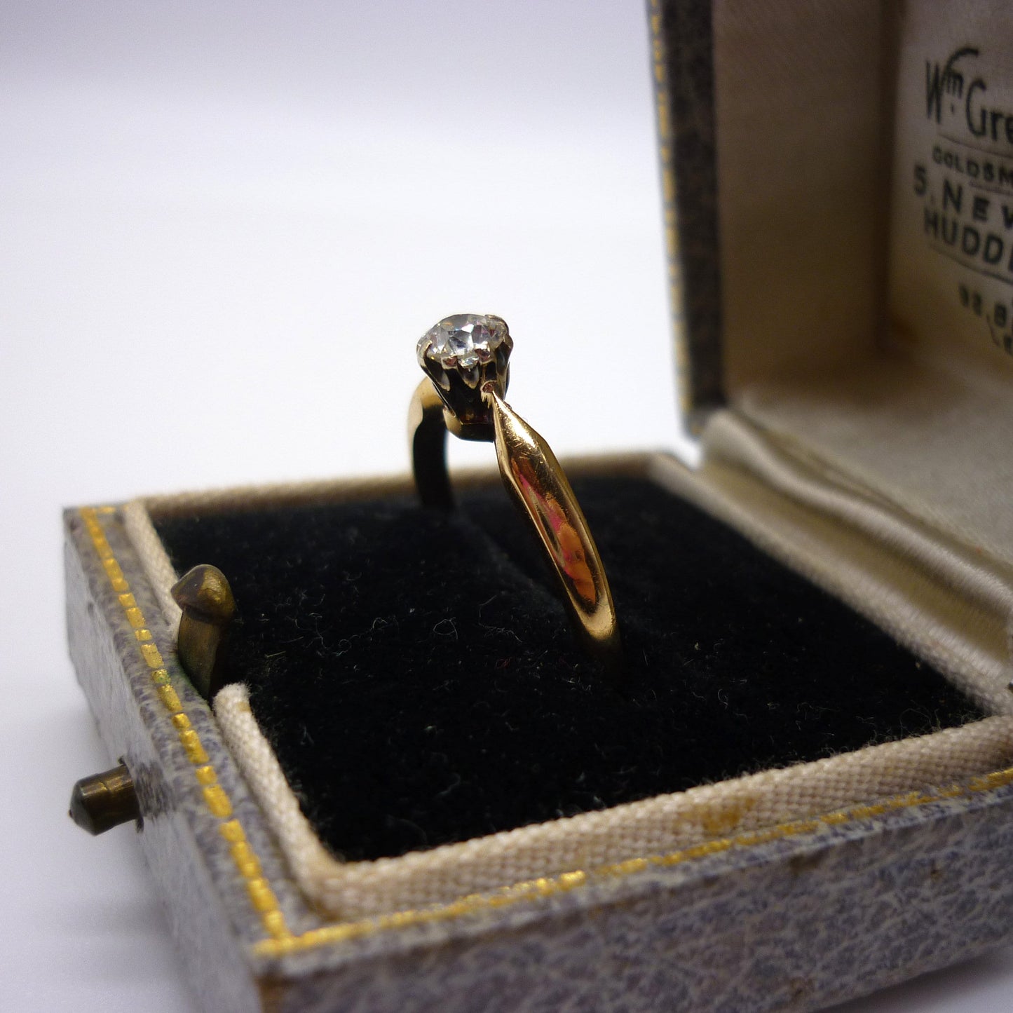 European Cut Diamond Solitaire Size 5.5