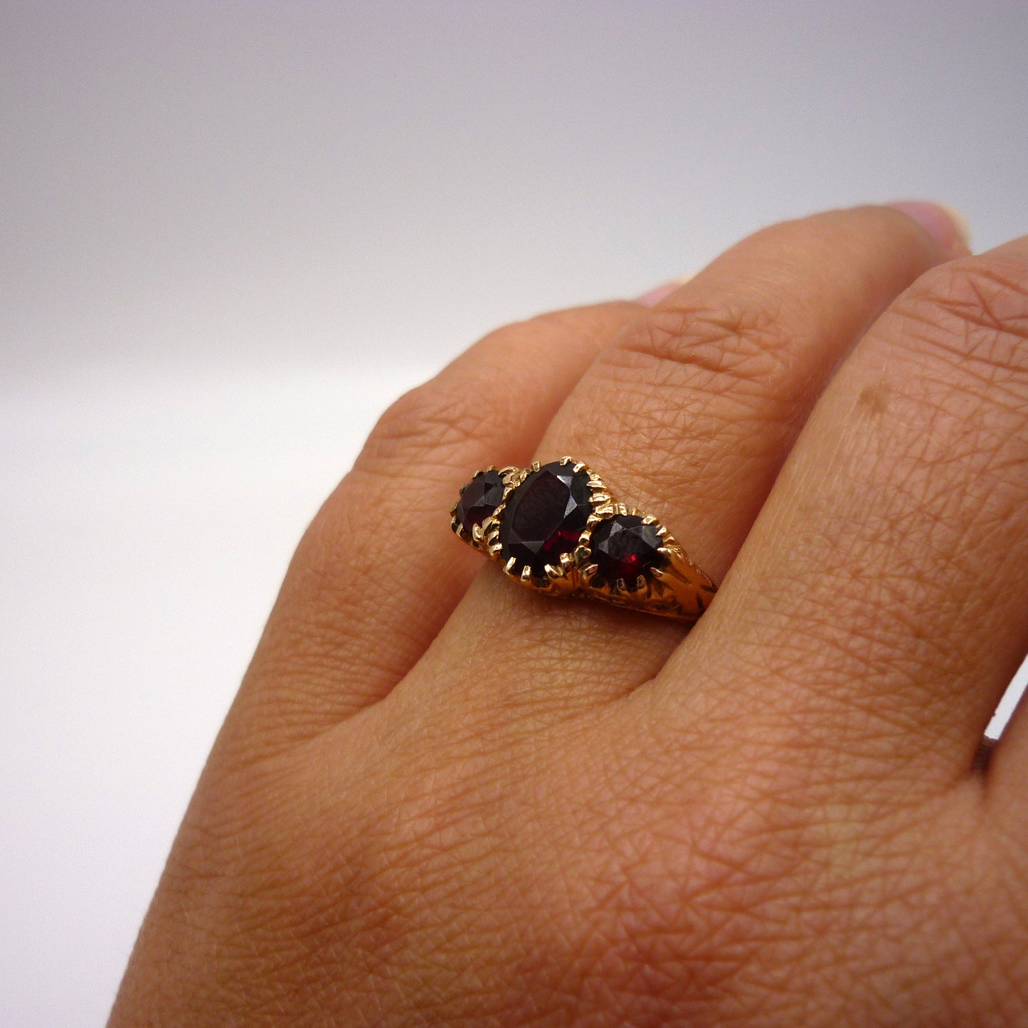 Garnet Ring Size 6.75