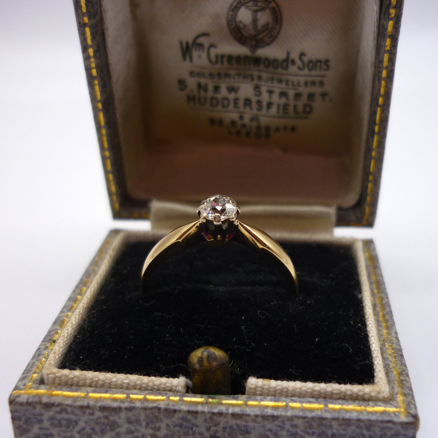 European Cut Diamond Solitaire Size 5.5