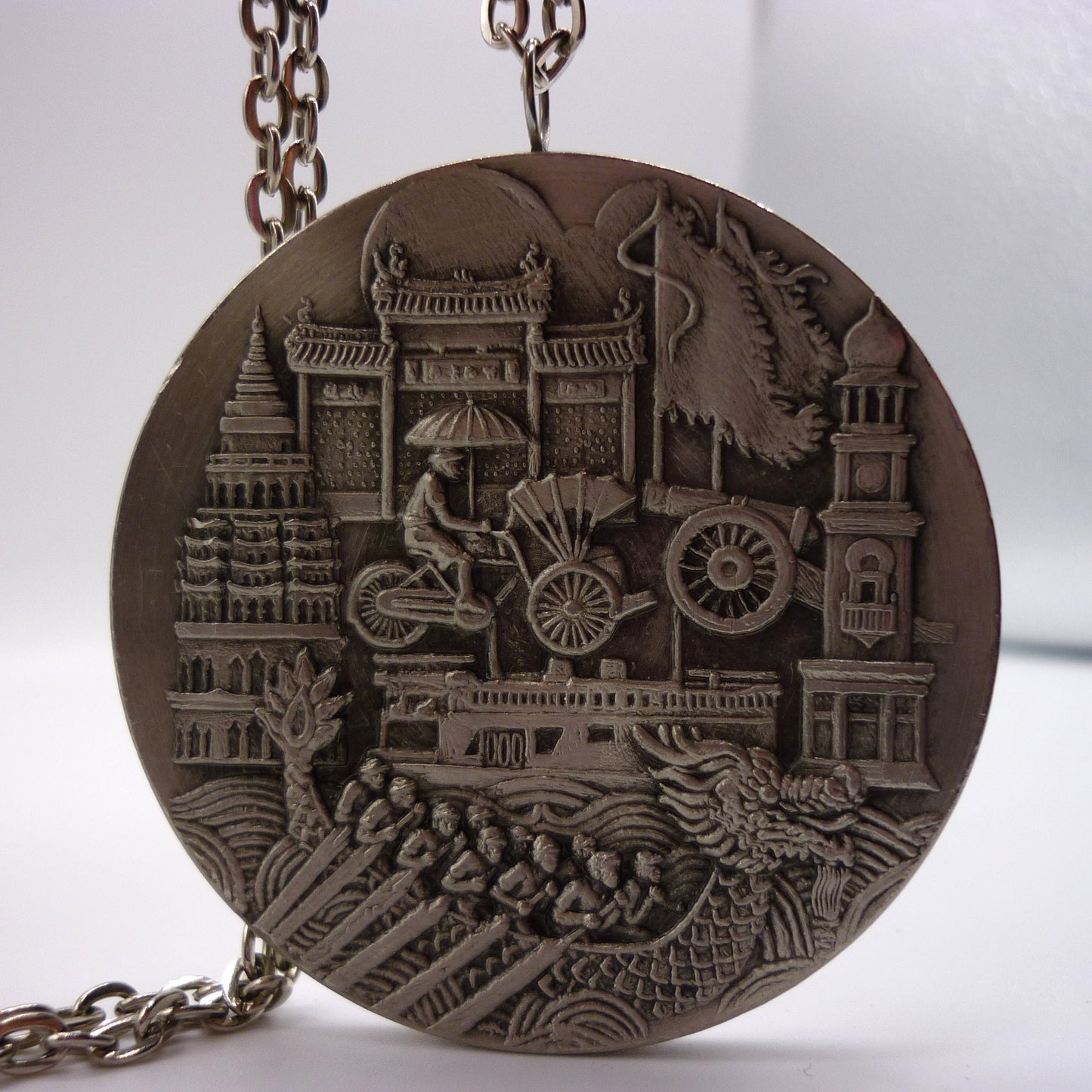 Selangor Pewter Medallion on Chain