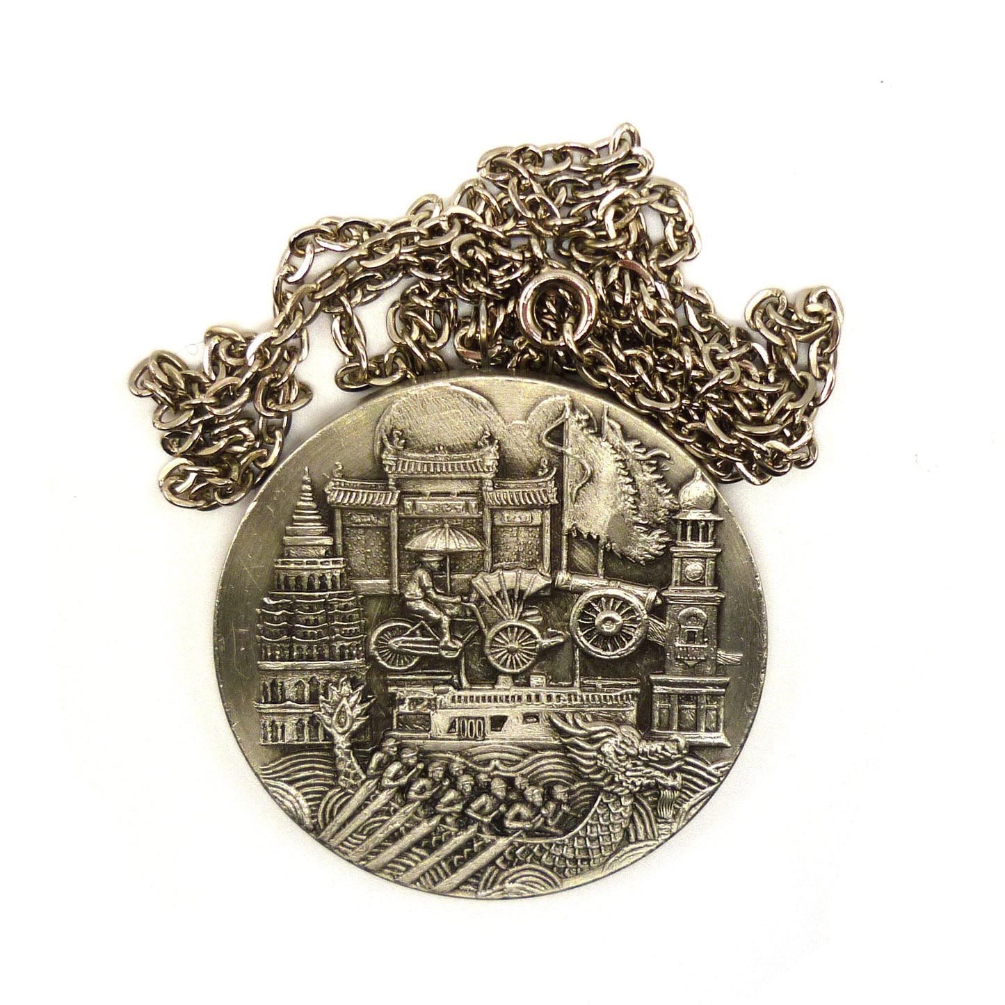 Selangor Pewter Medallion on Chain