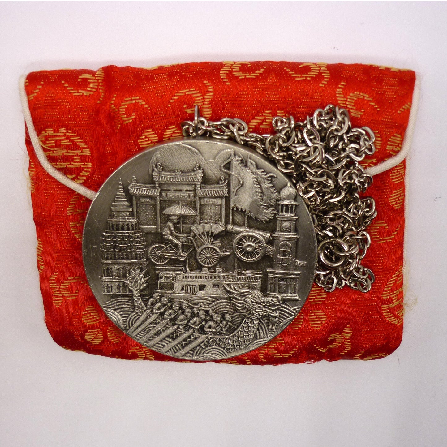 Selangor Pewter Medallion on Chain