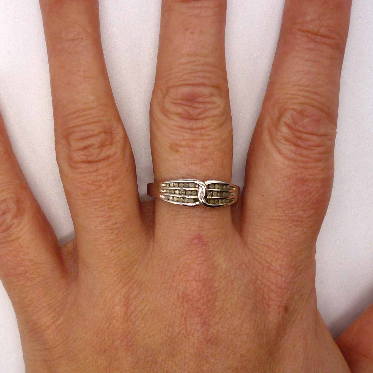 Vintage Silver Knot Ring Size 8.5