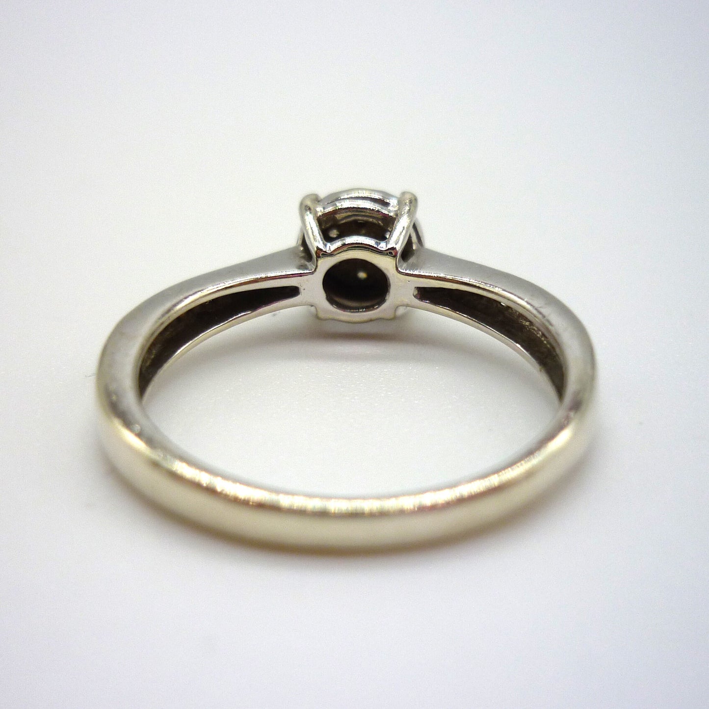 White Gold Diamond Cluster Ring Size 4.75