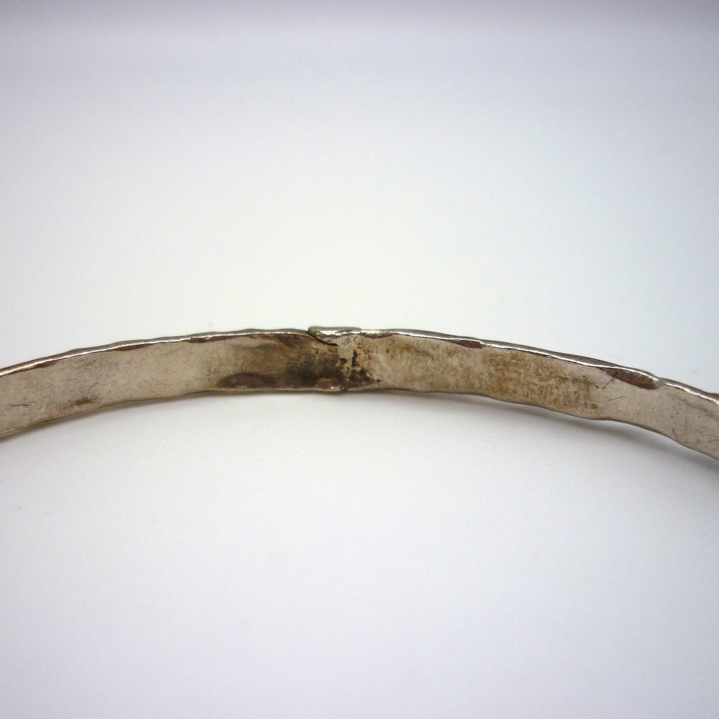 Antique Silver Bangle, Thin Vintage Stacking Bracelet