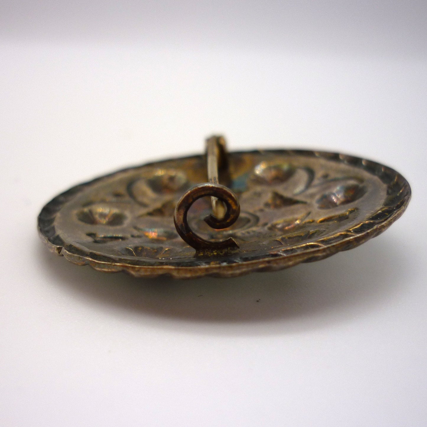 Norwegian Silver & Enamel Shield Brooch by Andresen and Scheinpflug, Mid Century Scandinavian Design