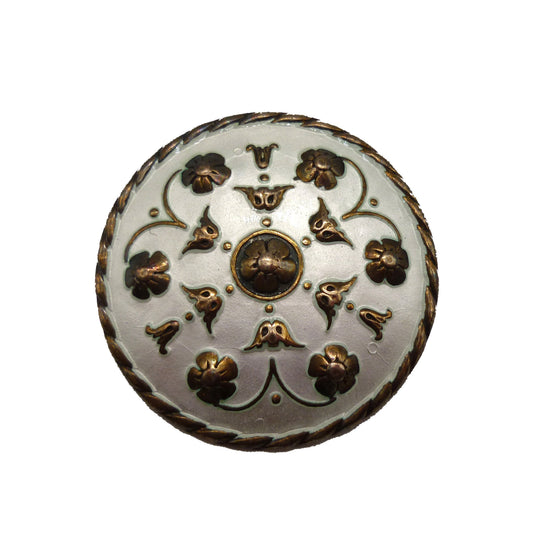 Norwegian Silver & Enamel Shield Brooch by Andresen and Scheinpflug, Mid Century Scandinavian Design