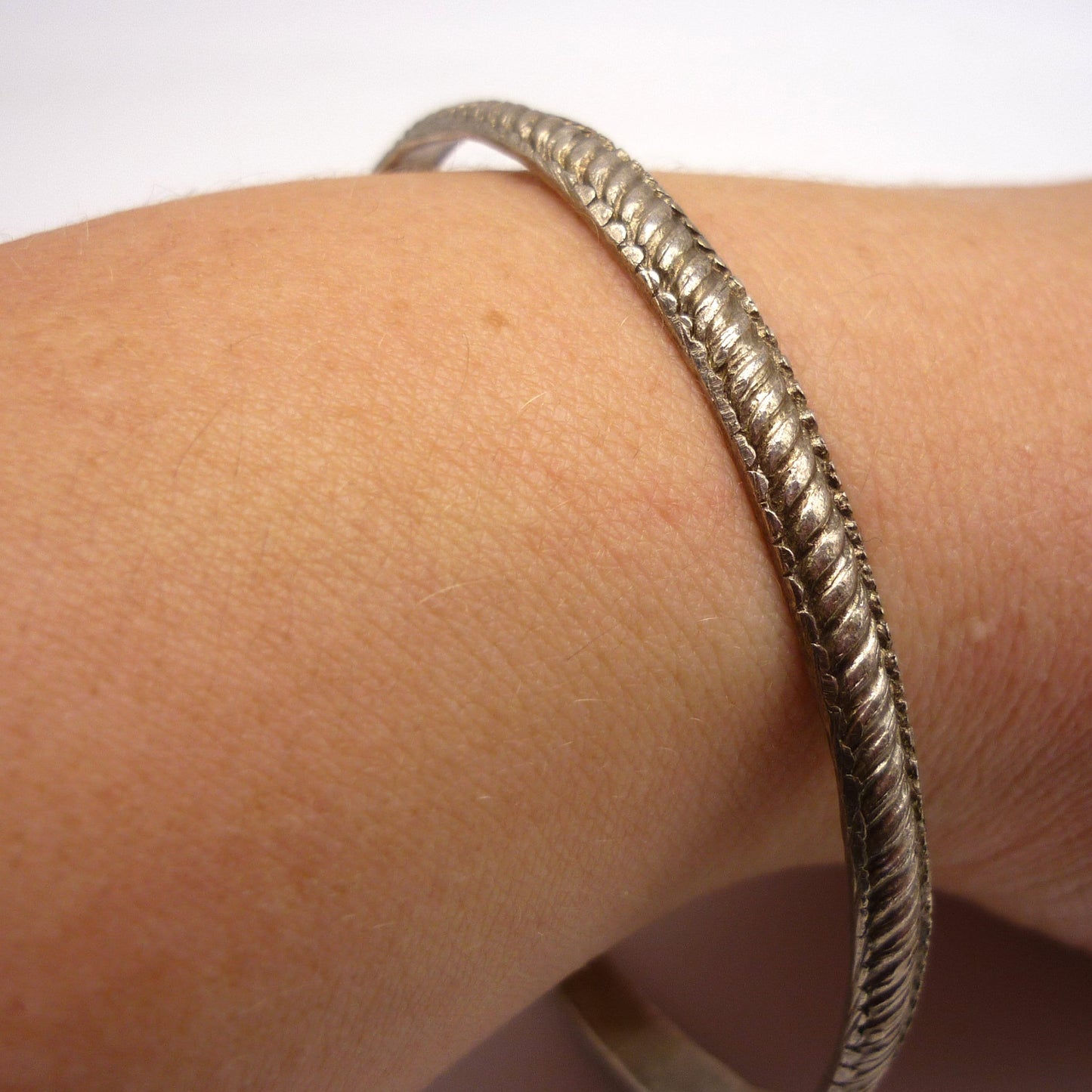 Silver Bracelets For Women, Boho Bangle