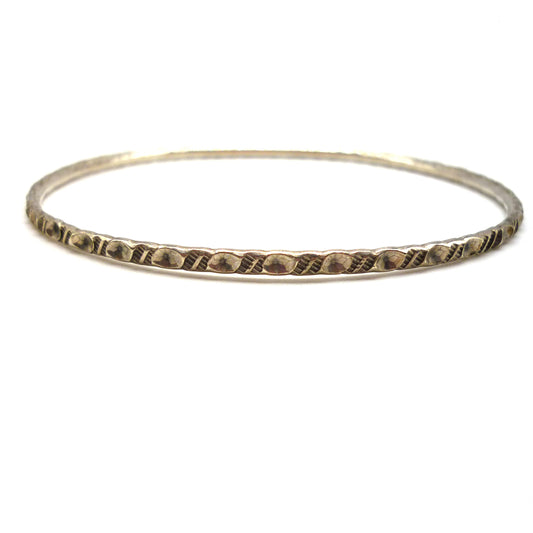 Dainty Silver Stacking Bangle