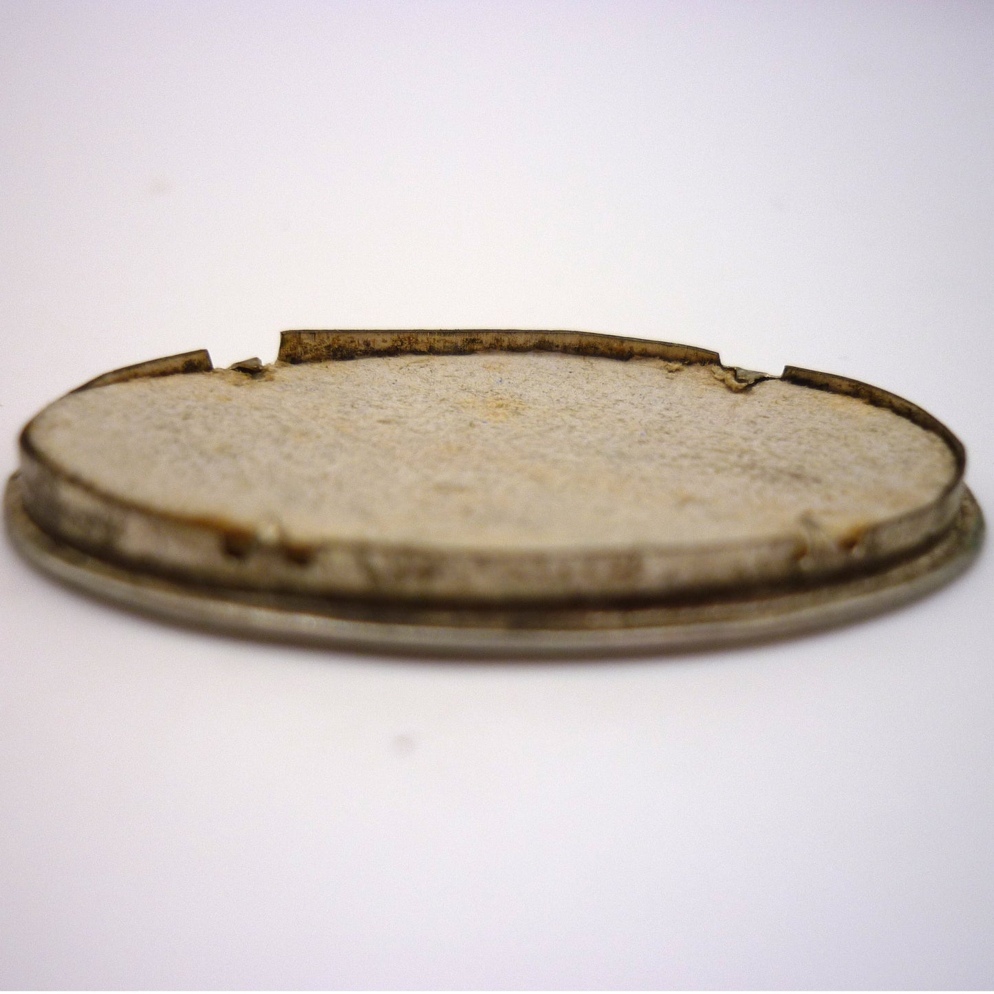 Antique Sterling Silver Mourning Brooch: Floral Keepsake, Birmingham 1886