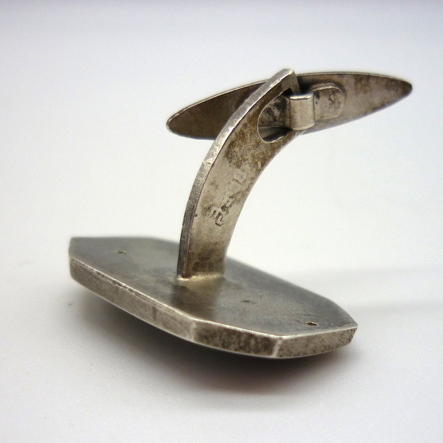 Antique German Silver Bloodhound Cufflinks by Gebrüder Falk, Pforzheim