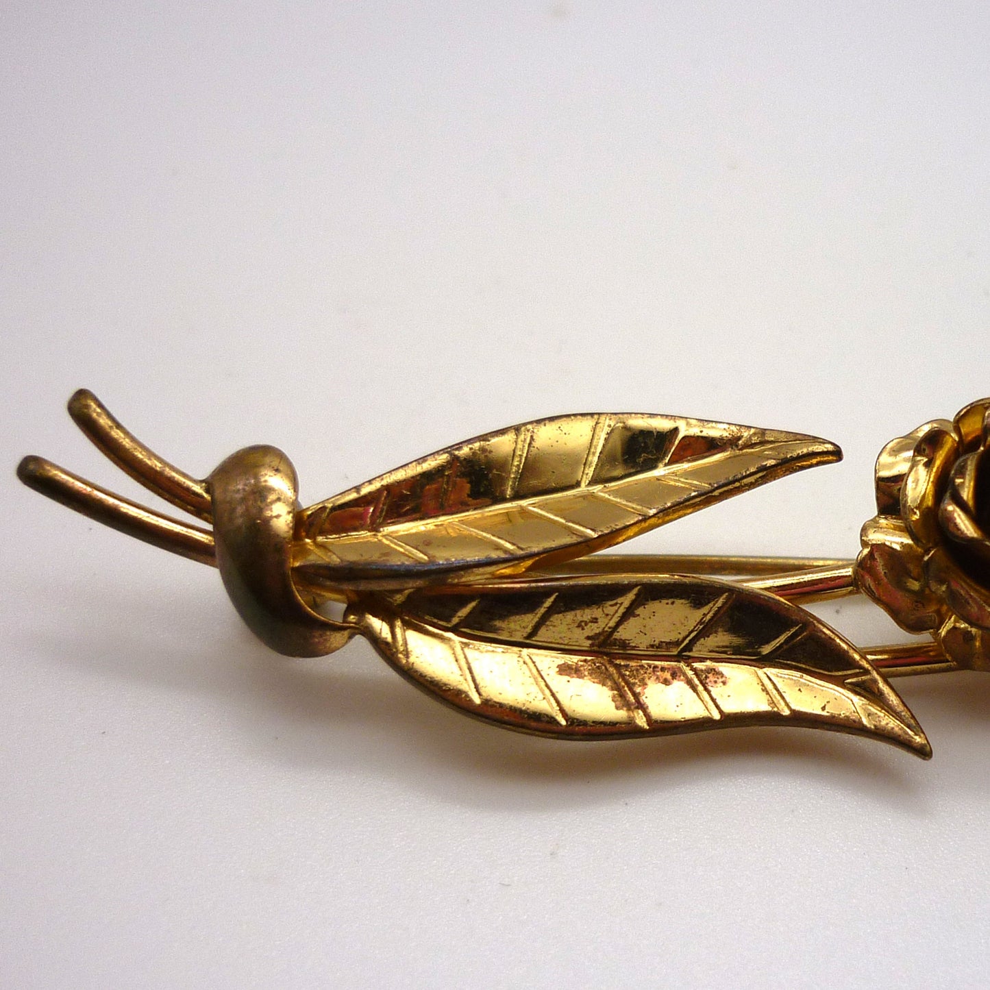 Vintage Gold Plated Flower Brooch