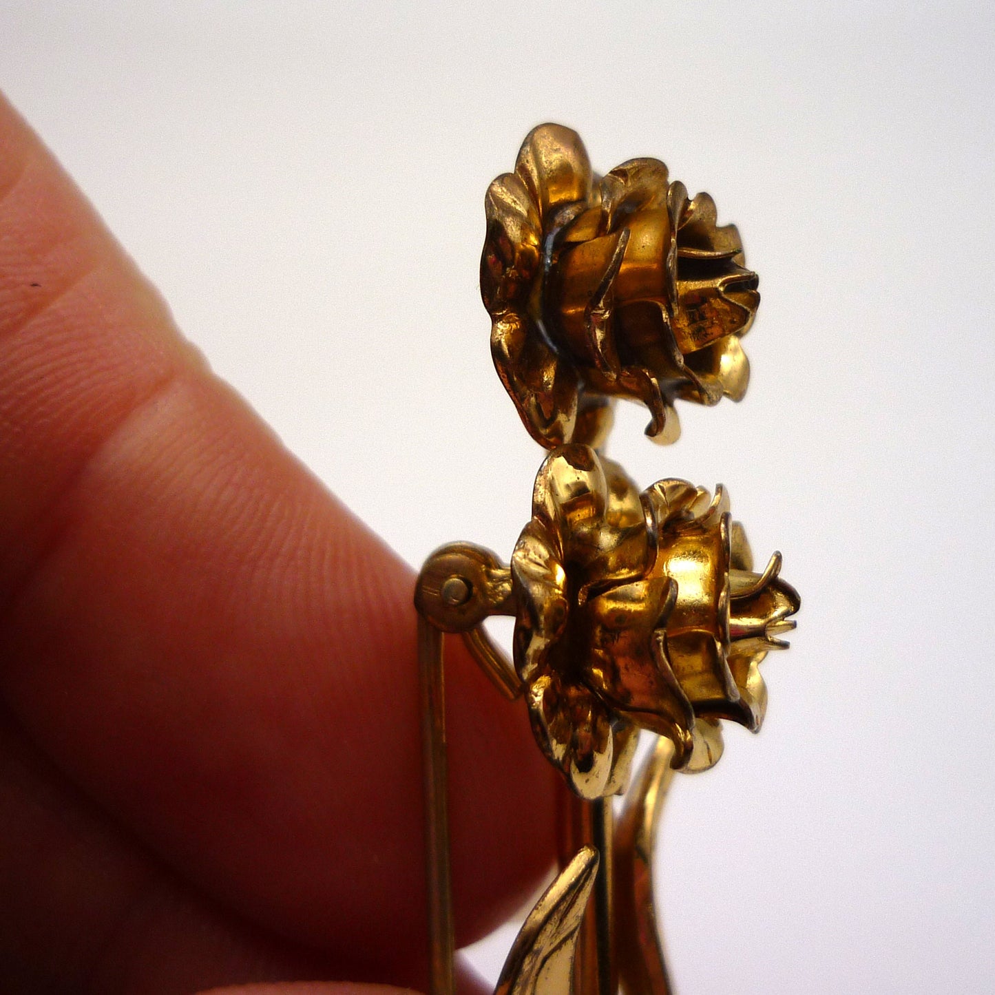 Vintage Gold Plated Flower Brooch