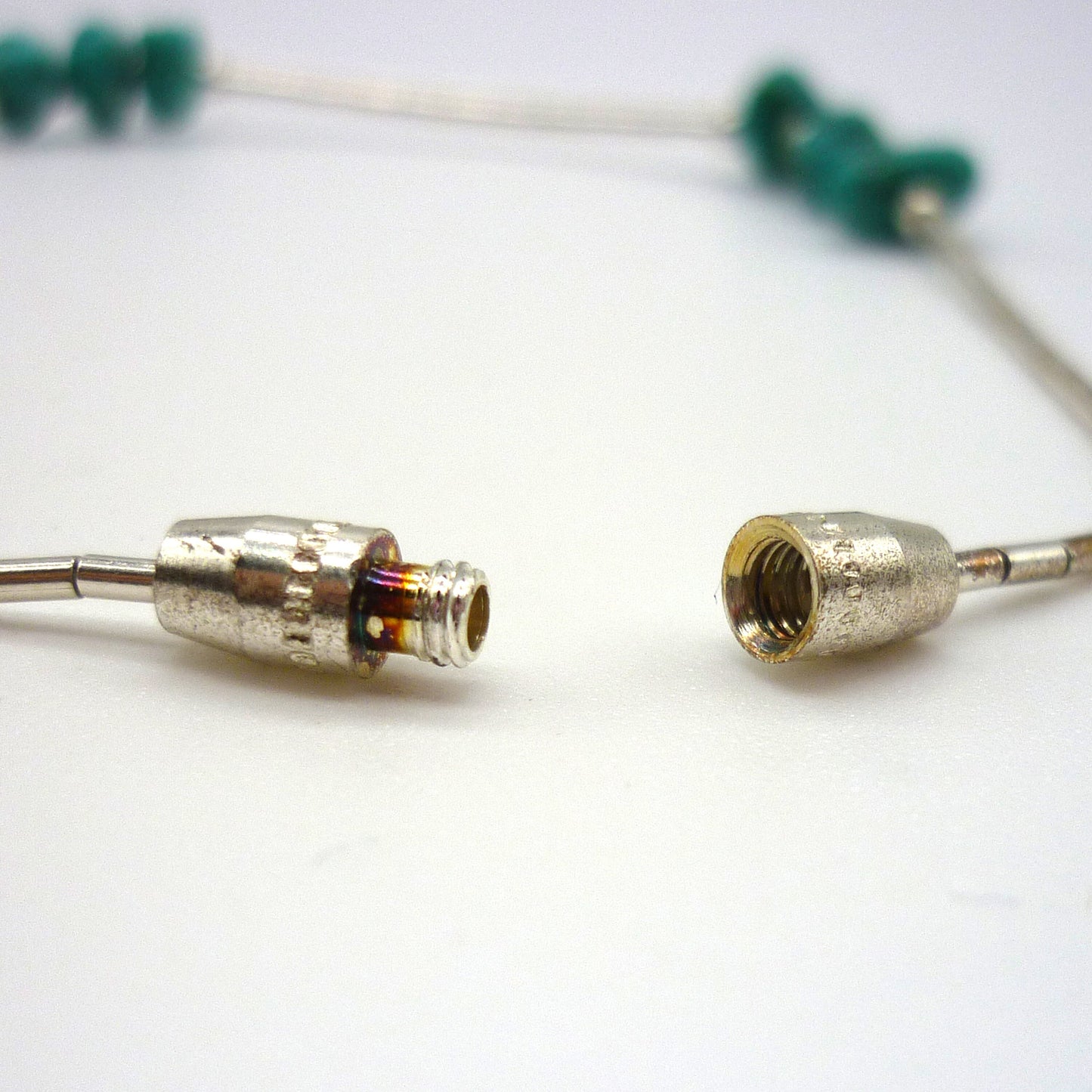 Dainty Liquid Silver and Turquoise Bracelet