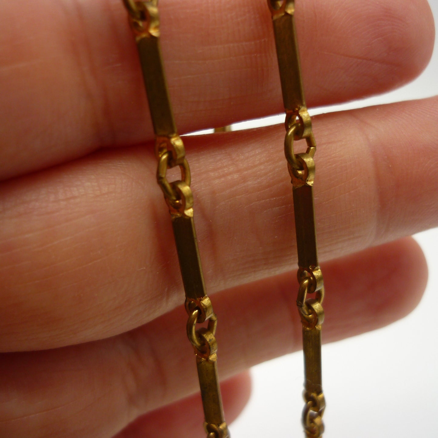 Art Nouveau Pendant Necklace, Repousse Relief Metal Panel with Green Beads