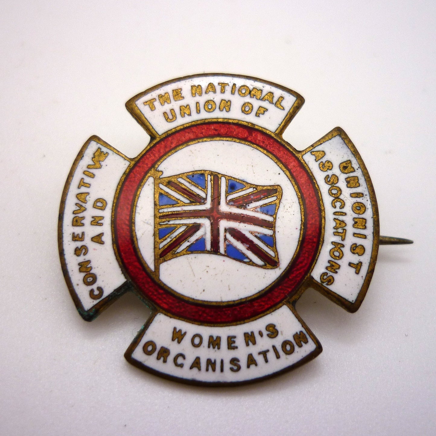 National Union of Conservative & Unionist Women's Associations Enamel Pin Badge
