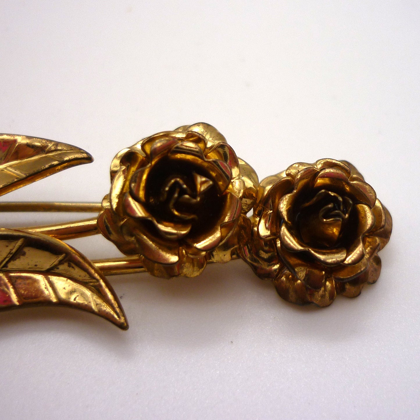 Vintage Gold Plated Flower Brooch