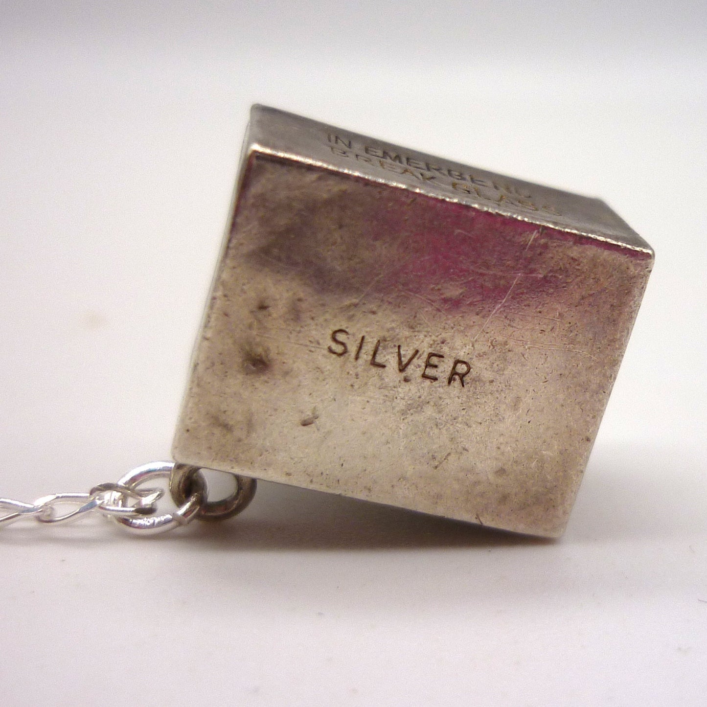 Silver One Pound Note Charm on Sterling Chain Necklace