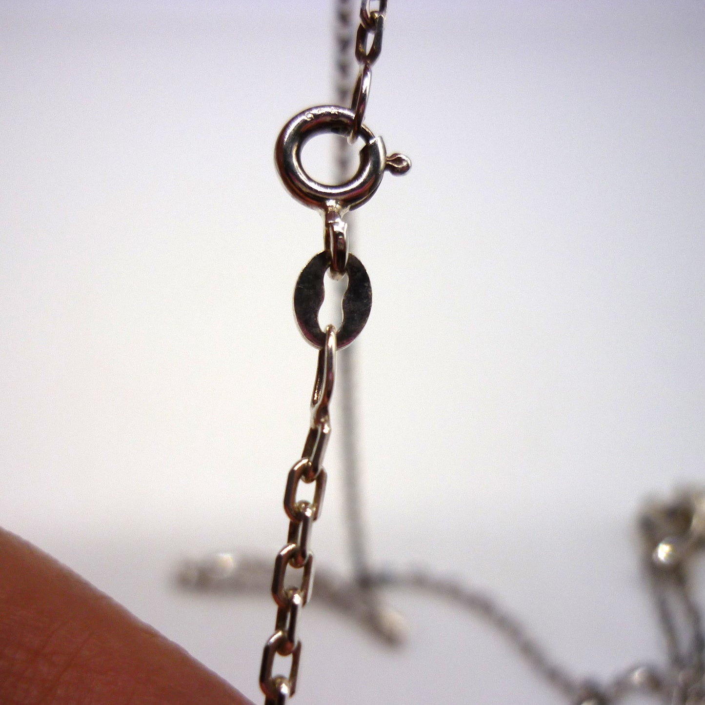 Vintage Silver Bird Pendant on 925 Sterling Square Diamond Cut Belcher Chain