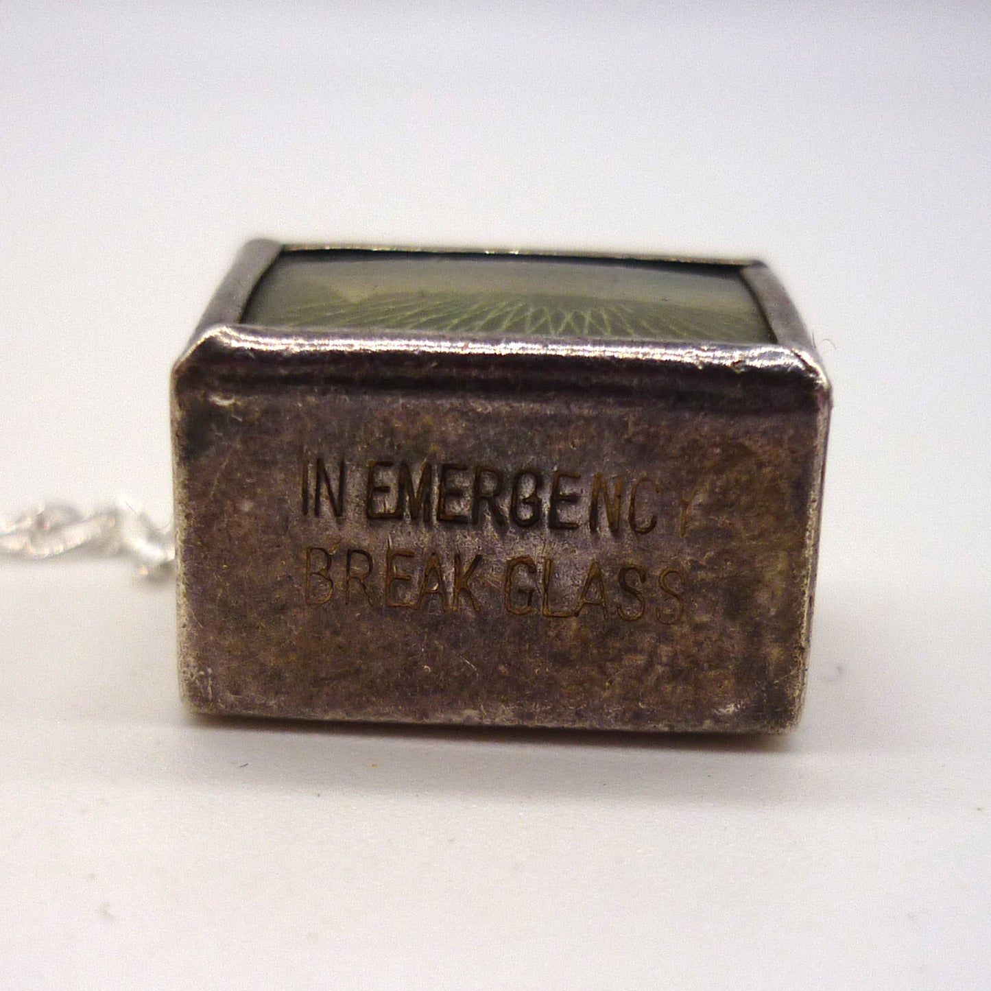 Silver One Pound Note Charm on Sterling Chain Necklace