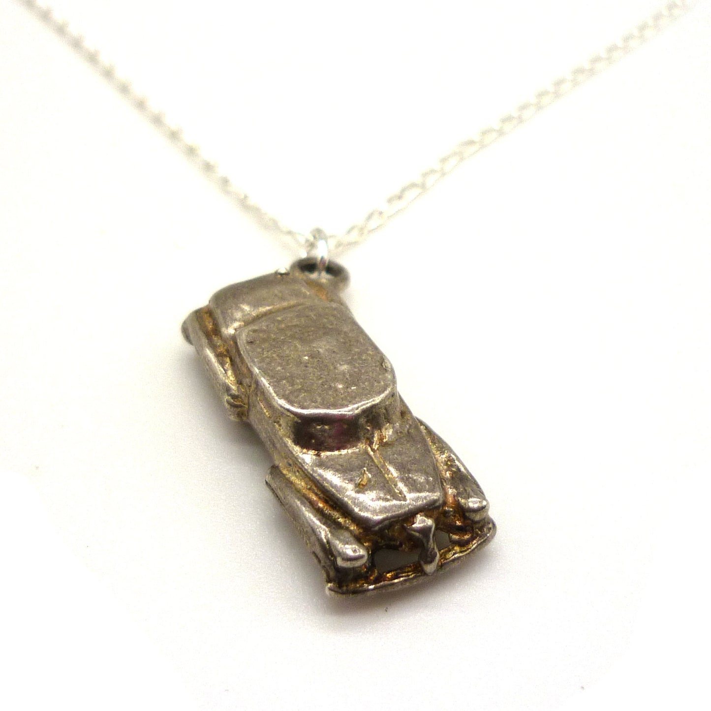 Silver Car Charm Necklace