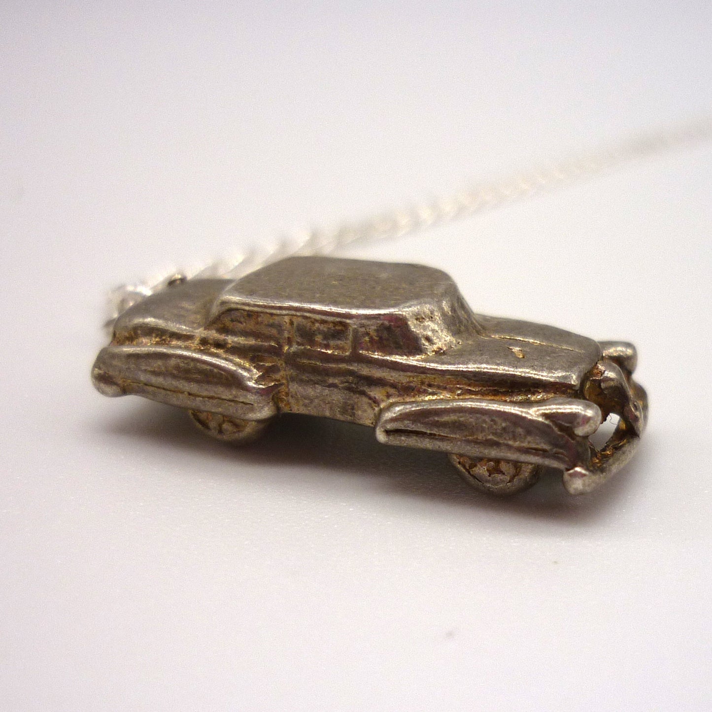 Silver Car Charm Necklace