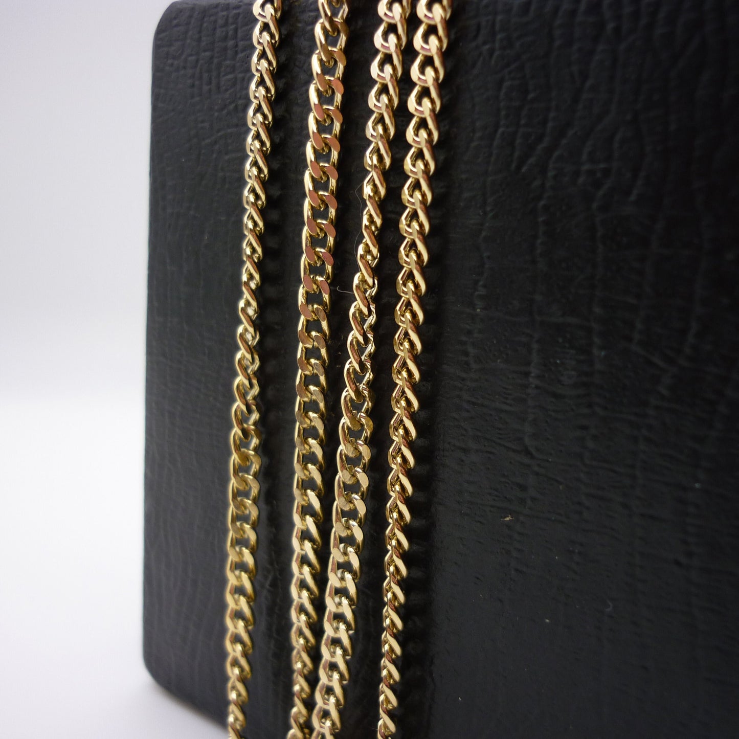 Gold Plated Flat Curb Chain