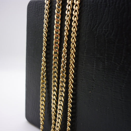 Gold Plated Flat Curb Chain