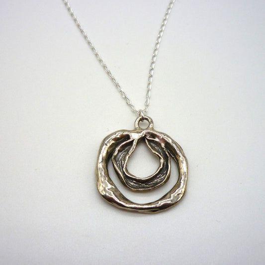 Sterling Silver Pendant Necklace, PZ Israel 925