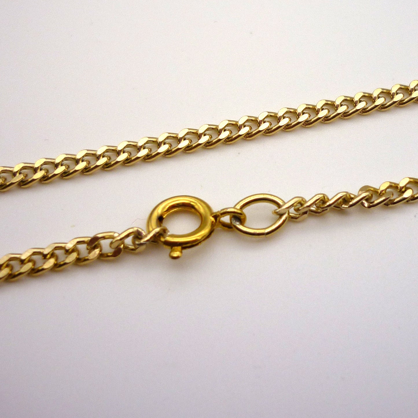 Gold Plated Flat Curb Chain