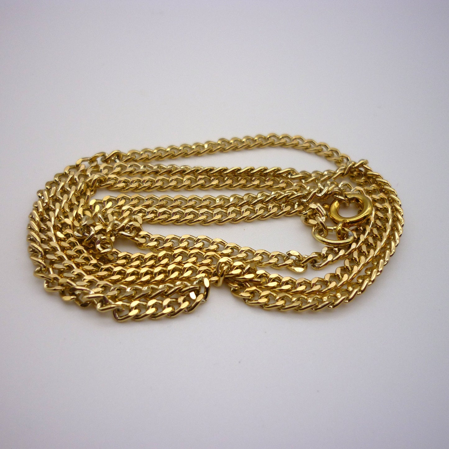 Gold Plated Flat Curb Chain