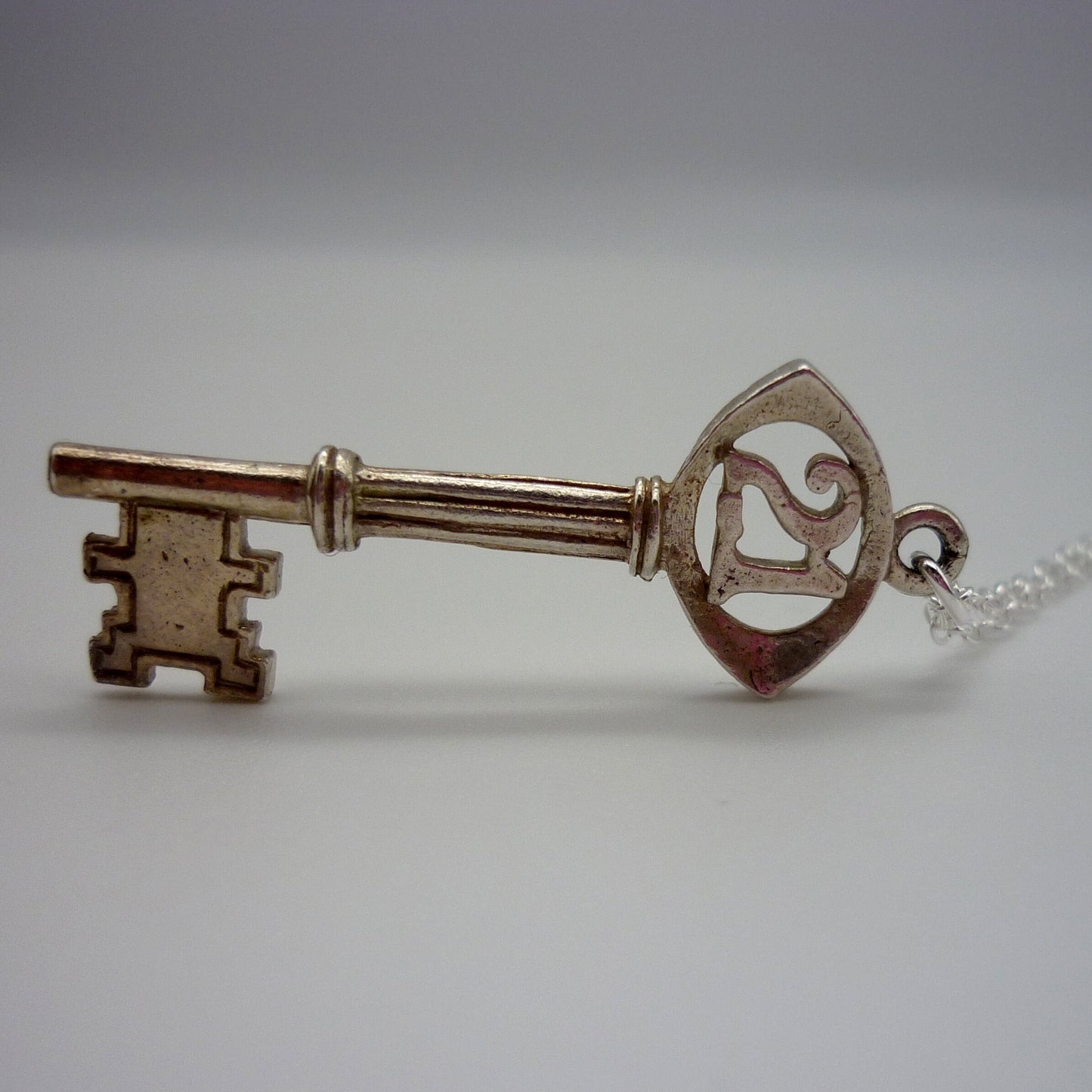 Vintage Silver 21 Key Charm Necklace - 21st Birthday Gift