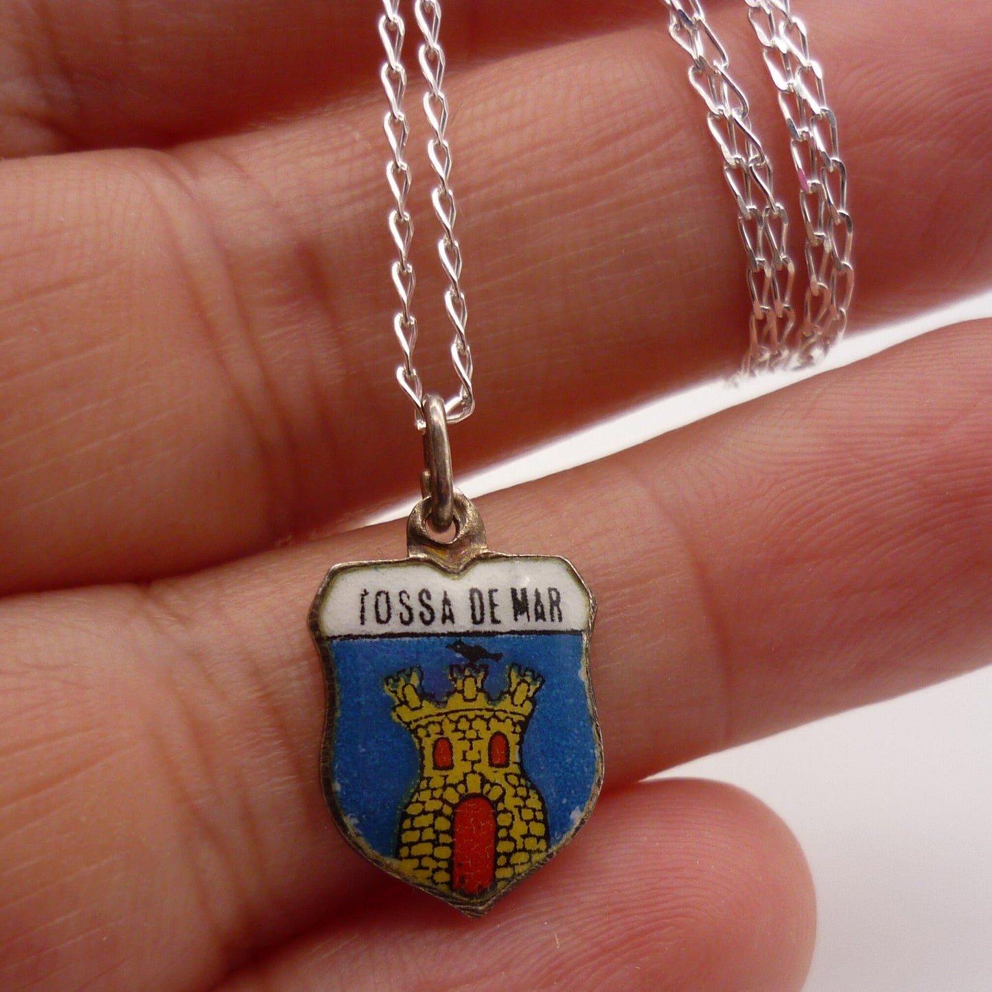 Tossa de Mar Shield Charm Necklace