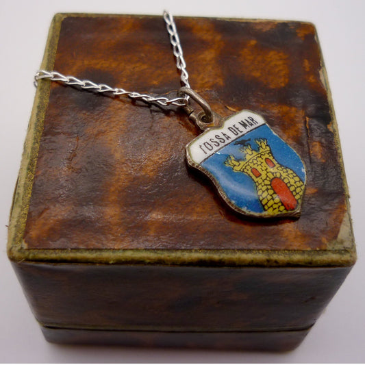 Tossa de Mar Shield Charm Necklace