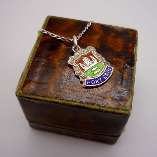 Port Erin  Shield Charm Necklace