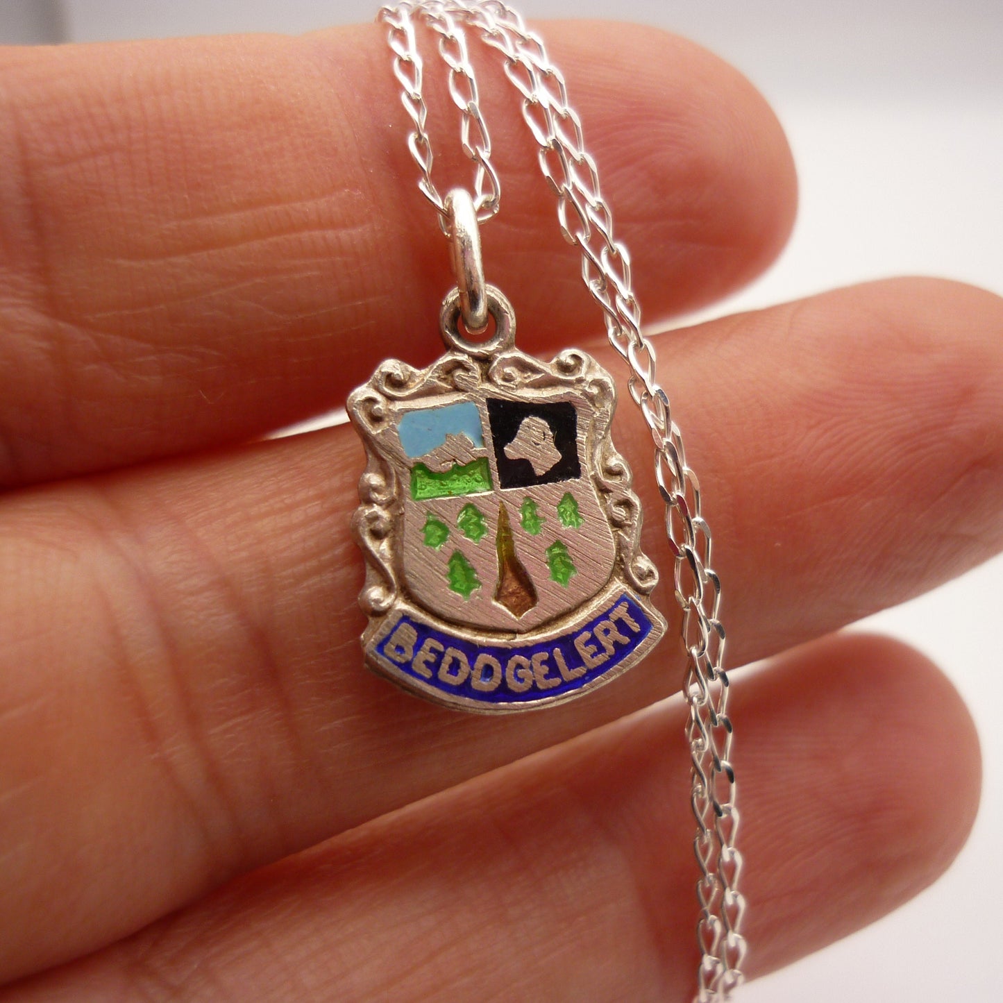 Beddgelert Shield Charm Necklace