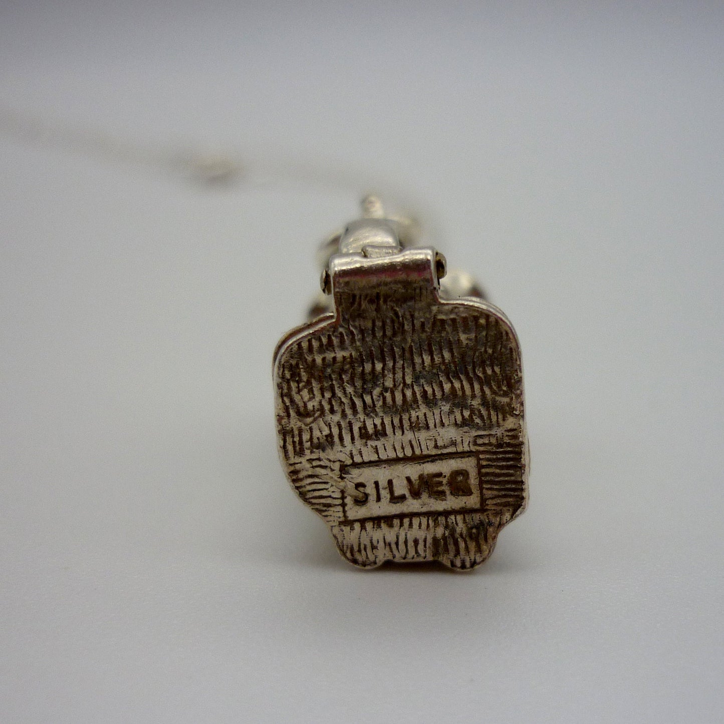 Silver Toby Jug Opening Charm Necklace