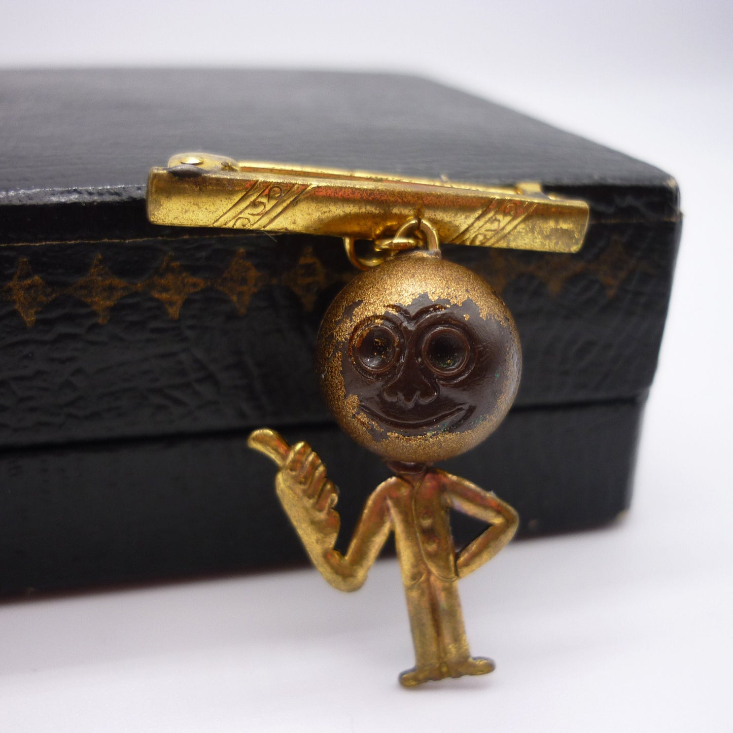 Memorable Order of Tin Hats Pin, Gold Plated Military Figure Badge
