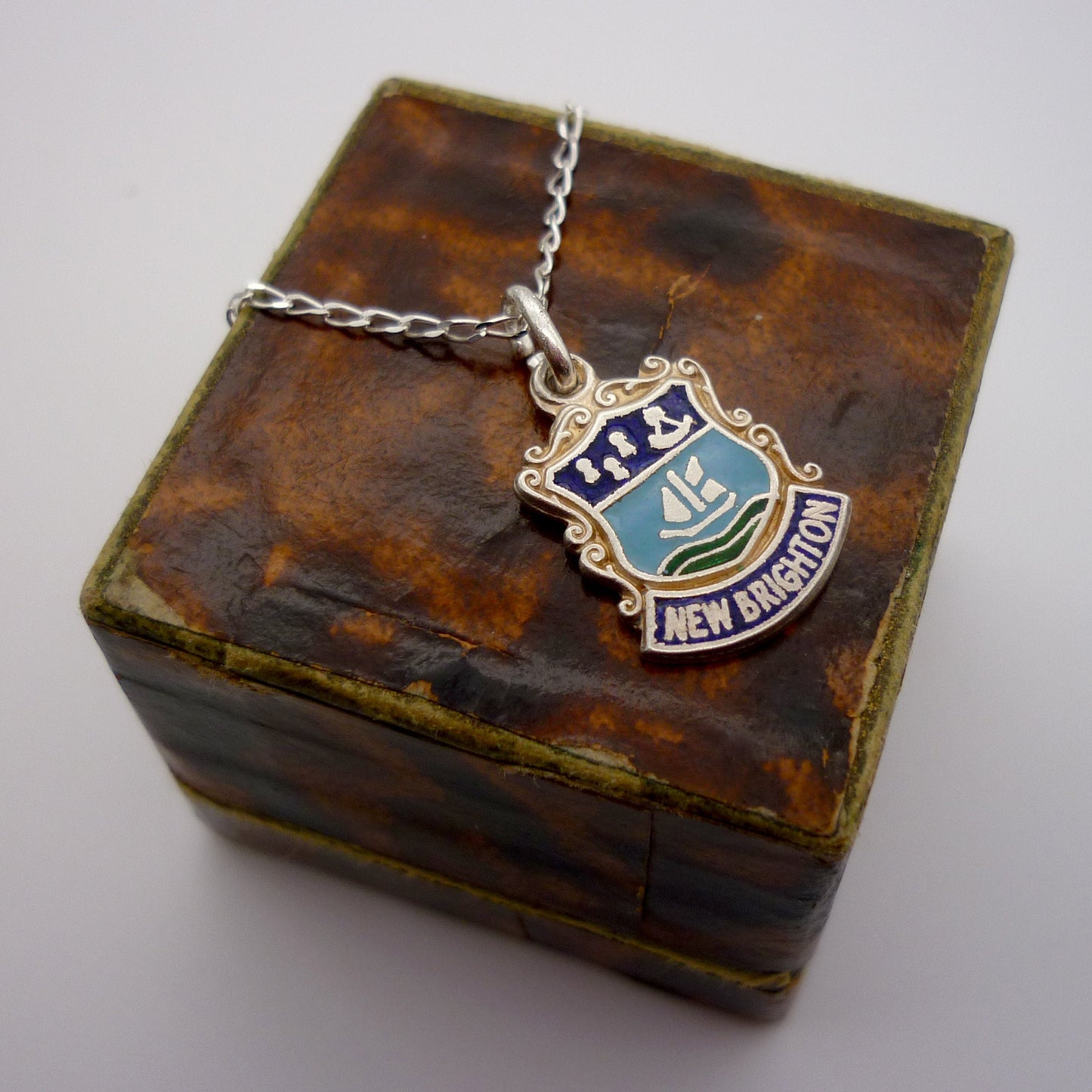 New Brighton Shield Charm Necklace