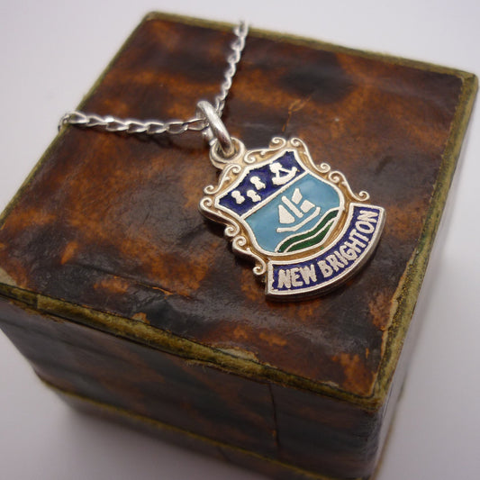 New Brighton Shield Charm Necklace